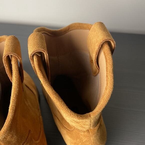 French Connection Carrie Western Faux Suede Bootie Size 6.5 - Picture 4 of 9